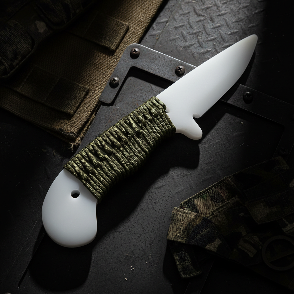 Training Knife - Dark Tactical Background
